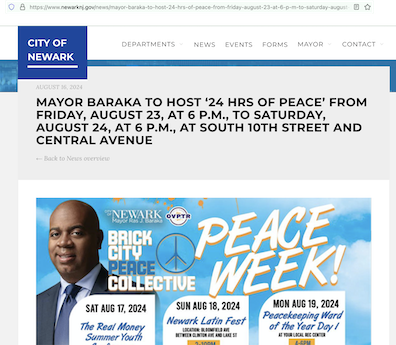 Newark, New Jersey Mayor Ras Baraka