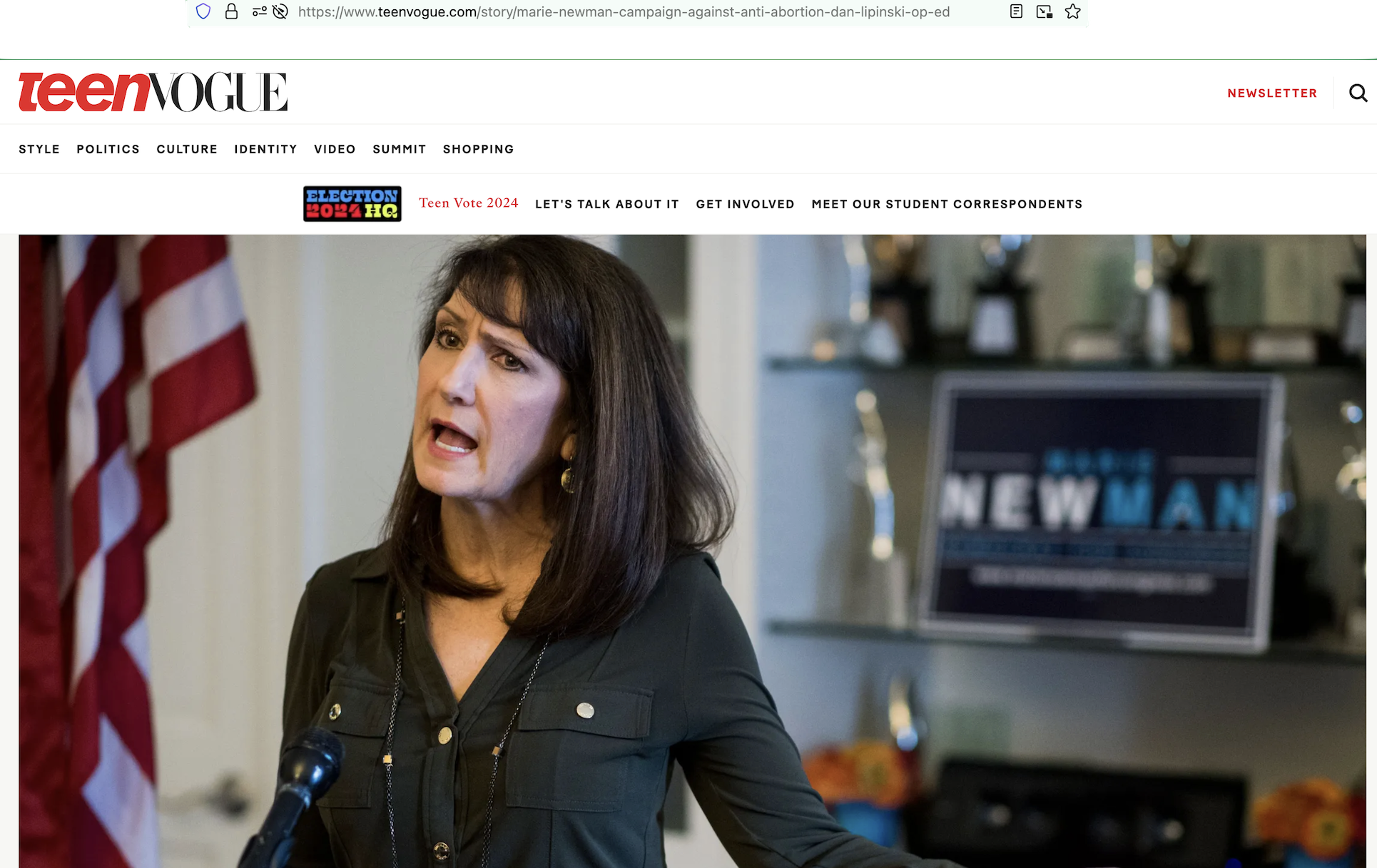 TeenVogue.com</a> features Marie Newman for Congress