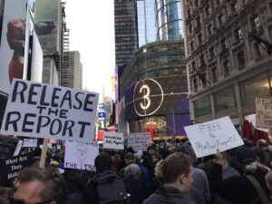 MoveOn.org #ReleaseTheReport Protest in Times Square April 2019